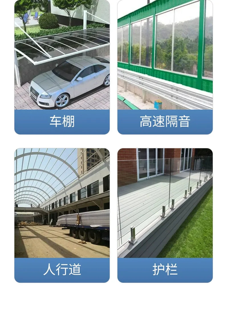 Clear Polycarbonate Sheet – Weatherproof Roof Panel for Pergolas & Greenhouses