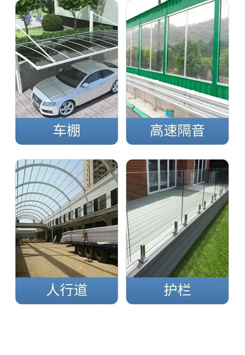 Clear Polycarbonate Sheet – Weatherproof Roof Panel for Pergolas & Greenhouses